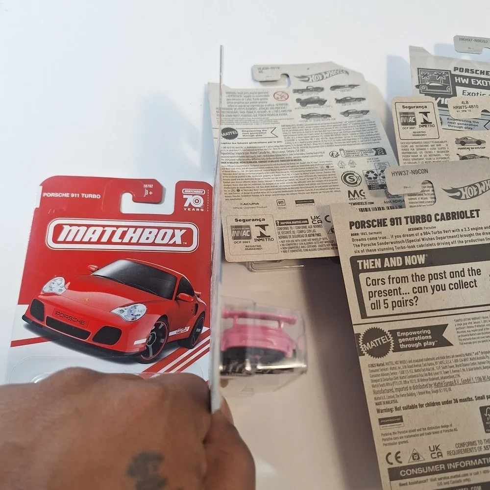 Hot Wheels Porsche 6 Cars Neon Speeders/ Matchbox‎ Target Red/ 55th Anniversary